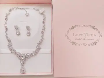 LoveTiara 브라이덜 액세서리 목걸이 귀걸이 세트