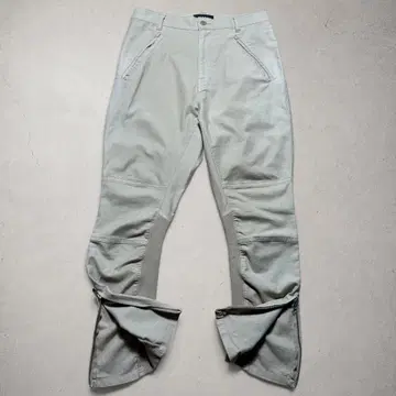 14SS ZUCCA 리브 절개 개더 팬츠