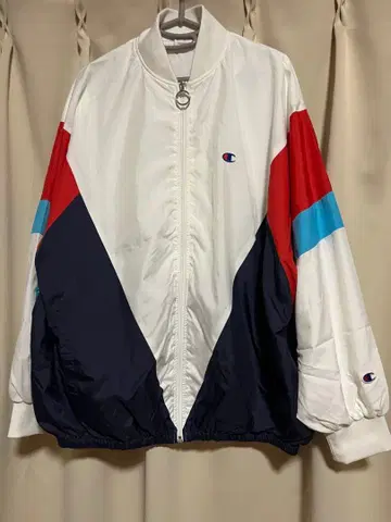 Champion 트리콜로르 컬러 블루종