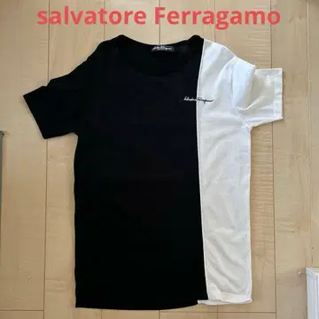 salvatore Ferragamo 바이컬러 T셔츠 여성용