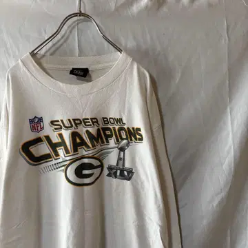 VINTAGE NFL 미식축구 슈퍼볼 긴팔 T셔츠 롱티 사이즈 L