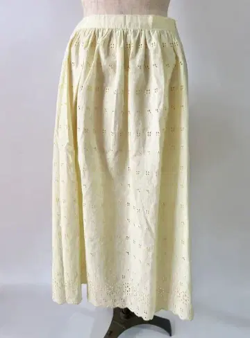 vintage 플라워 자수 스커트
