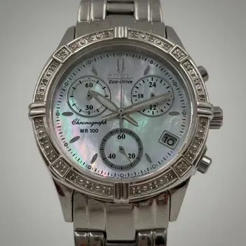 CITIZEN Eco-Drive 크로노그래프 여성용 손목시계