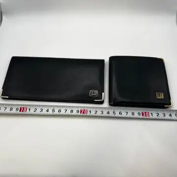 7-32 [ 2점 ] dunhill 던힐 장지갑 접이식 지갑 가죽 블랙