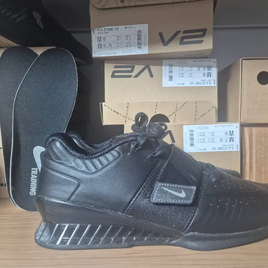 [270] 나이키 로말레오3XD 블랙 메탈릭 그레이Men's Nike Romaleos 3 WH/BK/VLT ao7987-001미국 나이키 정품 로말레오3 XD 메탈릭 블랙