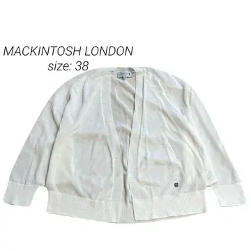MACKINTOSH LONDON 시어 볼레로 가디건 화이트 38