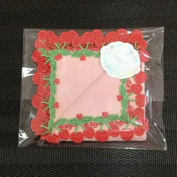 치카자와 레이스 체리 피치 타월 손수건