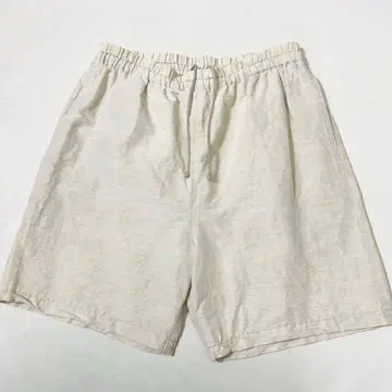 나카가와 마사시치 상점 린넨 코튼 반슈 직조 고밀도 숏팬츠
