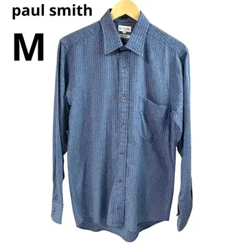 Paul Smith 폴스미스 긴팔 셔츠 M 블루 일본제