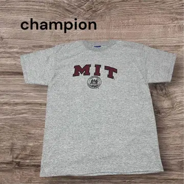 90s Champion MIT 티셔츠 그레이 L 칼리지 로고 멕시코제