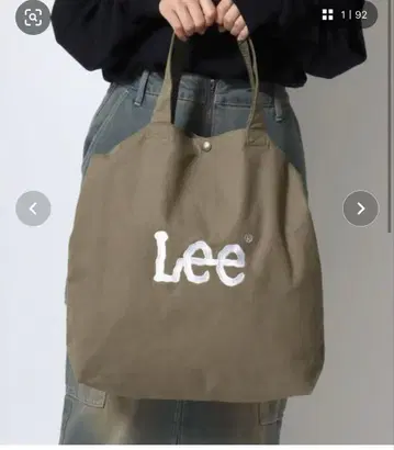 Lee 캔버스 2WAY 숄더백 토트백