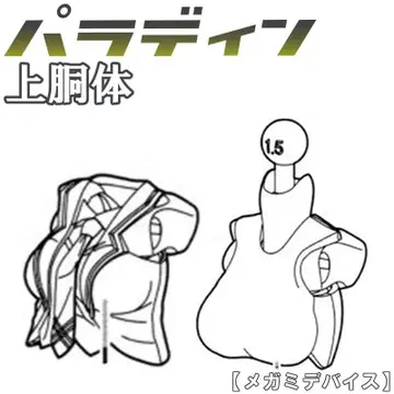 미조립 상반신 팔라딘 버스터돌 메가미 디바이스 22