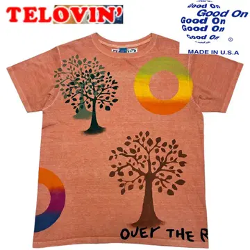 USA제 고품질 Good On Telovin 콜라보 히피 T셔츠 L