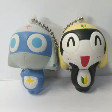 개구리 중사 케로로 스퀴즈 키링 2종 세트