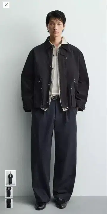 ZARA 사이드 심 플리츠 팬츠 EUR38