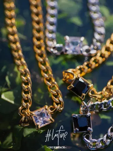 IRIEBEACH [ #lufine ] Square stone necklace