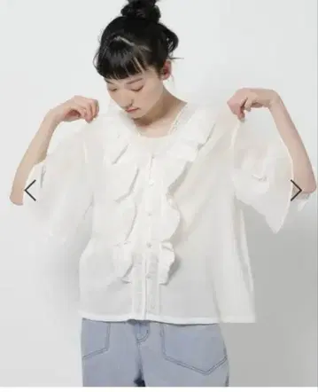 최종 가격. 니코앤드 V넥 플레어 레이스 블라우스