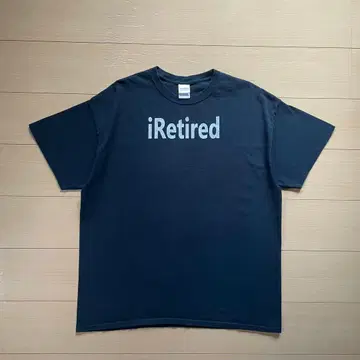 00s GILDAN 메시지 T셔츠 i Retired 유머 계열