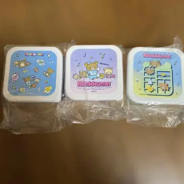 네오리라쿠지 리락쿠마 미니 보존 용기 3개 세트 1