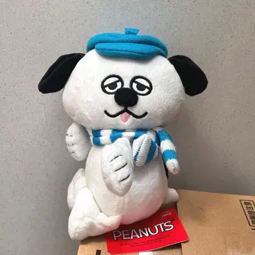 2016 PEANUTS 스누피 봉제 인형 모자 머플러 포함