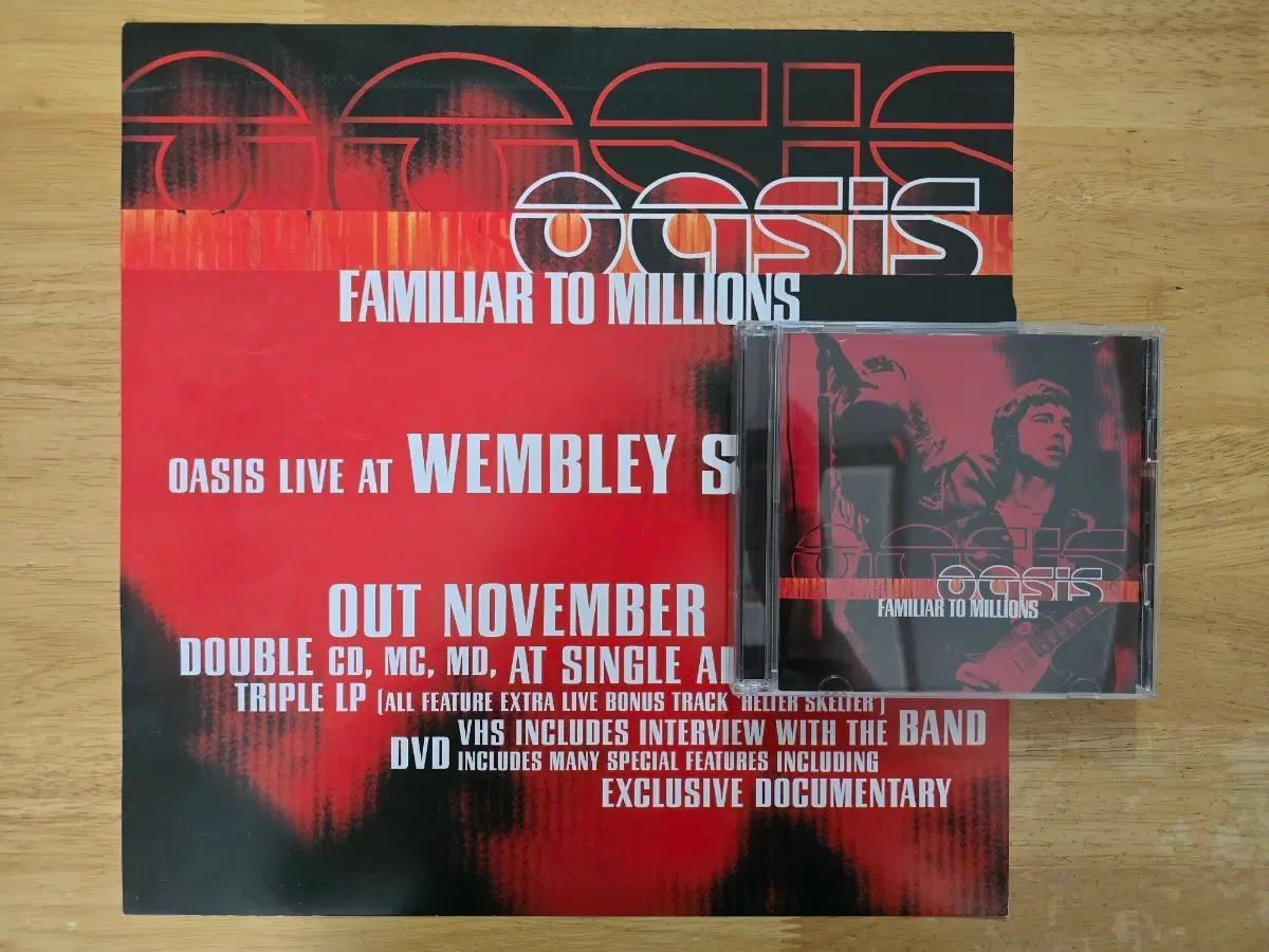 CD 음반 oasis 오아시스 - Familiar To Millions2CD