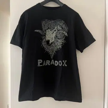 PARADOX hirotton T셔츠 블랙 양 프린트 L사이즈