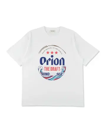 [ WIND AND SEA ] ORION BEER 티셔츠 화이트 L 오키나와