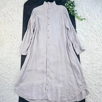 nest Robe 원피스 맥시 길이 밴드 카라 라벤더 프리