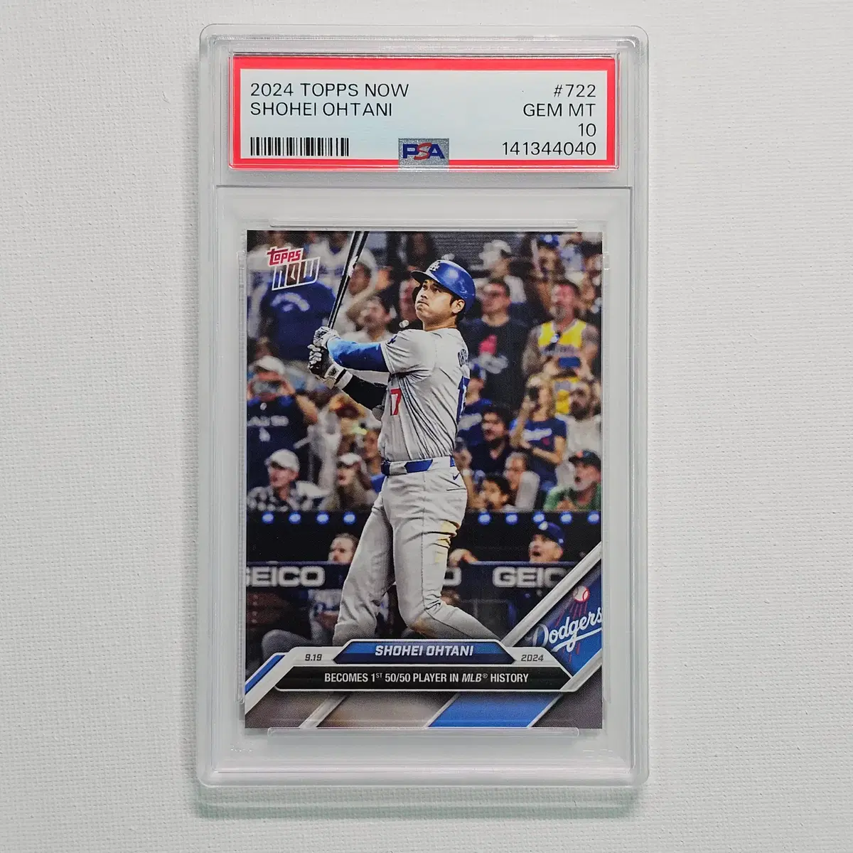 오타니 쇼헤이 50/50 탑스나우 PSA 10