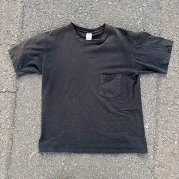 90s GAP 포켓 티셔츠 블랙 헝가리제 페이드