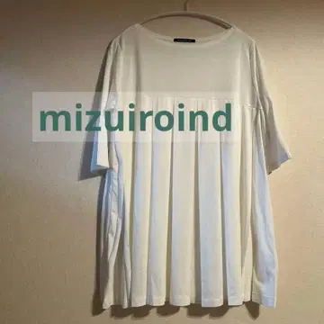 mizuiroind 미즈이로 인드 크루넥 플리츠 T셔츠
