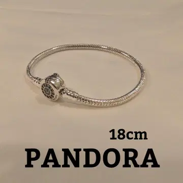 PANDORA 스파클링 크라운 O 브레스 실버 18cm