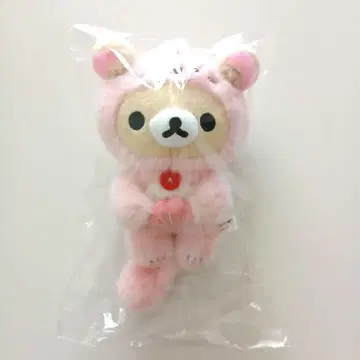 코리락쿠마 다라랏코 랏코 카라비너 포함 봉제 인형 키링