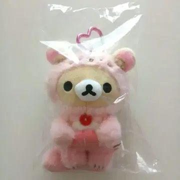코리락쿠마 다라랏코 랏코 카라비너 포함 봉제 인형 키링