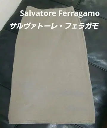 Salvatore Ferragamo / 울 100% 니트 스커트 XS