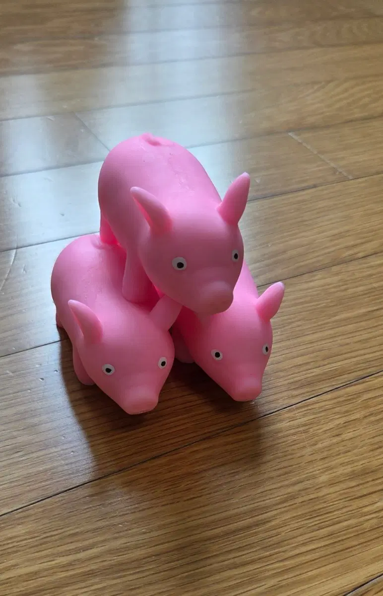 핑크색 돼지 비즈 말랑이 스퀴시