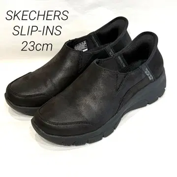 SKECHERS SLIP-INS 핸즈프리 슬립온 블랙 23cm