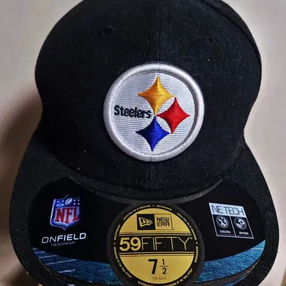 뉴에라xNFL 스틸러스 스냅백 59.6사이즈 남성 대두핏 레어템
