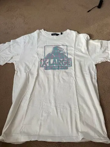 XLARGE 로고 T셔츠 화이트 L 사이즈