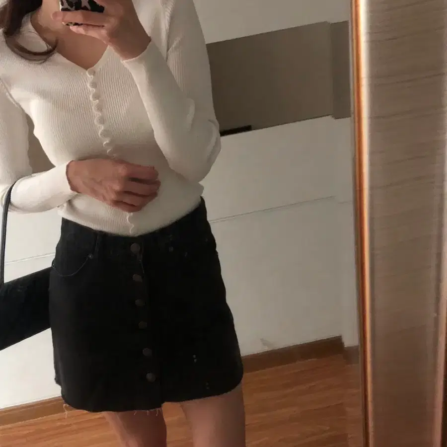 풀베어 흑청 데님