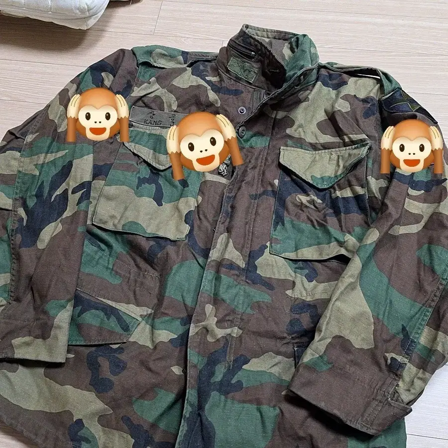 밀리터리 카모플라쥬 야상 자켓 미군 오리지널 m65 카튜사