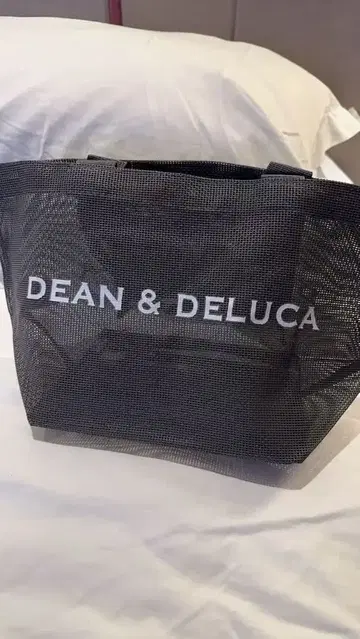 DEAN & DELUCA 메쉬 토트백 블랙 S