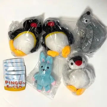 PINGU 봉제 인형 세미 컴프 핑구 가챠가챠