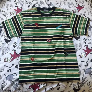 HYSTERIC GLAMOUR 보더 T셔츠 자수 포함