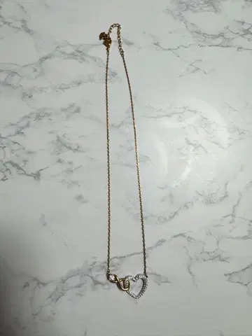 Swarovski 하트 인피니티 목걸이 골드