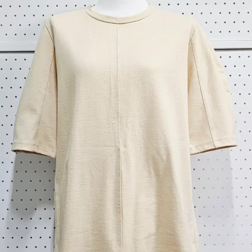 Sand Beige 샌드베이지 여성 티셔츠 도톰한 퍼프 반팔티