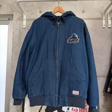 XLARGE 데님 자켓 후디