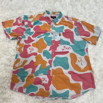 립앤딥 RIPNDIP 셔츠 멀티 컬러 고양이 올 패턴