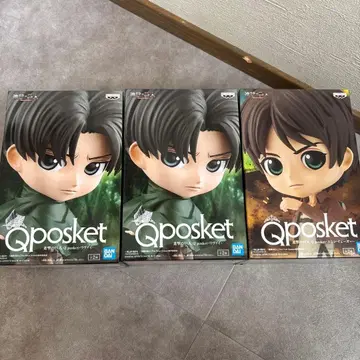 [ 미개봉 ] Qposket 진격의 거인 피규어 3체 세트
