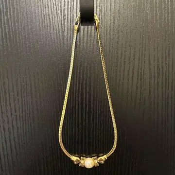 [ 새상품급 ] NINA RICCI 니나리치 목걸이 리본 펄 골드